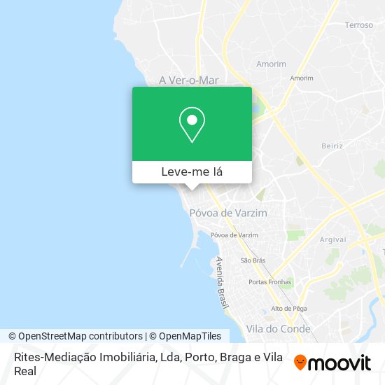 Rites-Mediação Imobiliária, Lda mapa