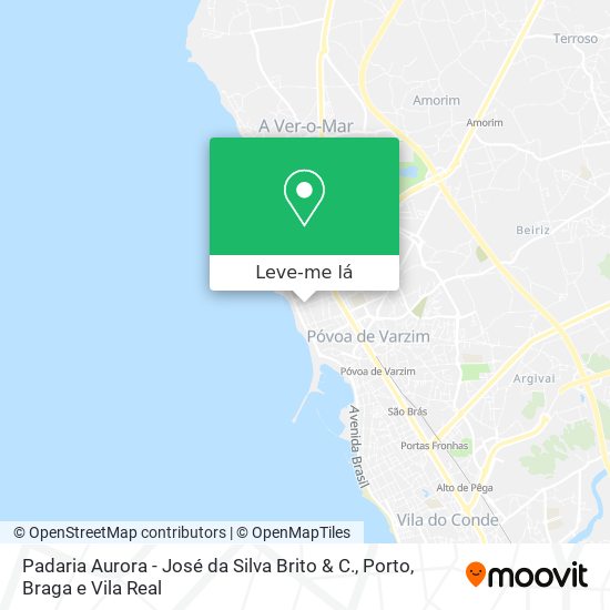 Padaria Aurora - José da Silva Brito & C. mapa