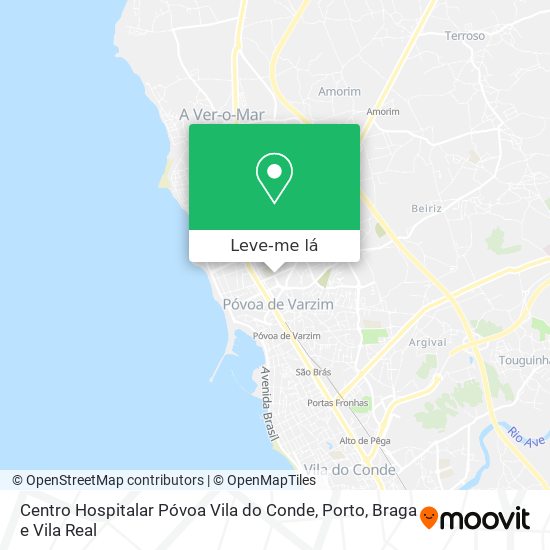 Centro Hospitalar Póvoa Vila do Conde mapa