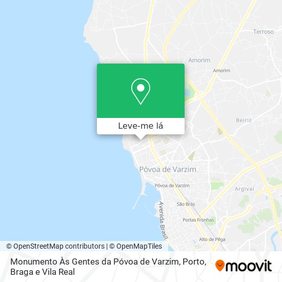 Monumento Às Gentes da Póvoa de Varzim mapa