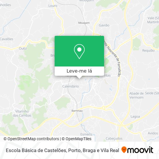 Escola Básica de Castelões mapa