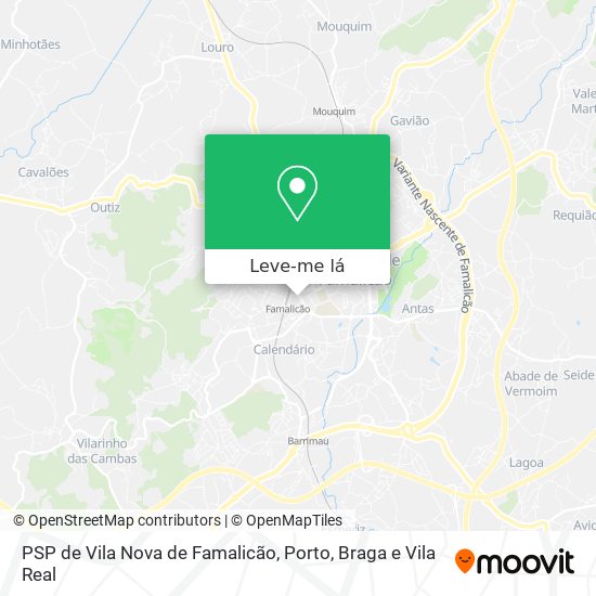 PSP de Vila Nova de Famalicão mapa