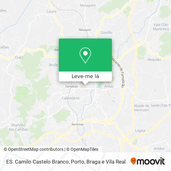 ES. Camilo Castelo Branco mapa