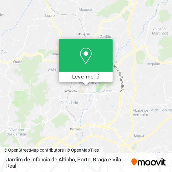 Jardim de Infância de Altinho mapa