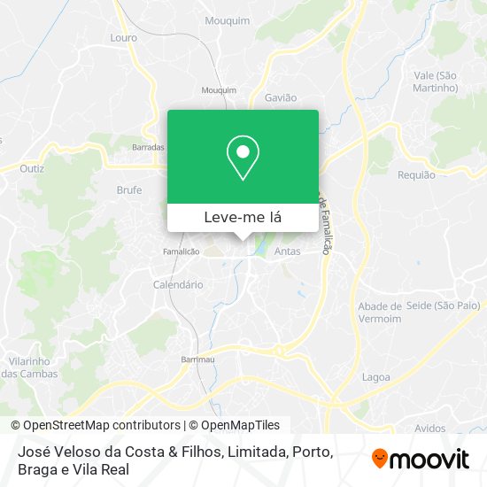 José Veloso da Costa & Filhos, Limitada mapa