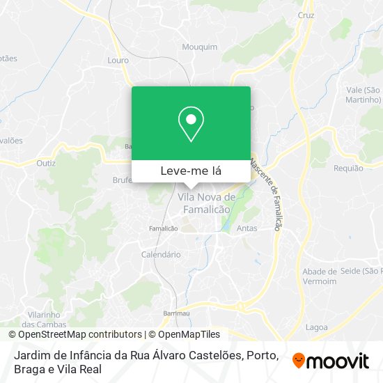 Jardim de Infância da Rua Álvaro Castelões mapa