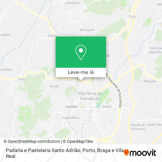 Padaria e Pastelaria Santo Adrião mapa