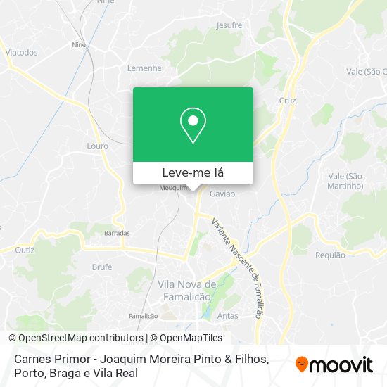 Carnes Primor - Joaquim Moreira Pinto & Filhos mapa