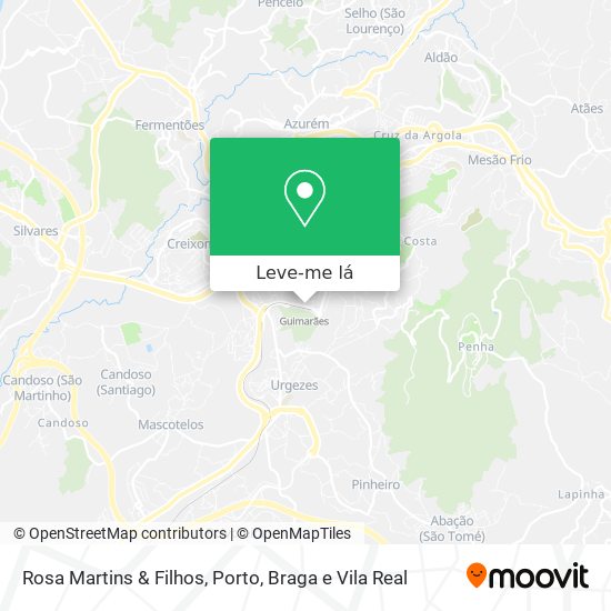 Rosa Martins & Filhos mapa