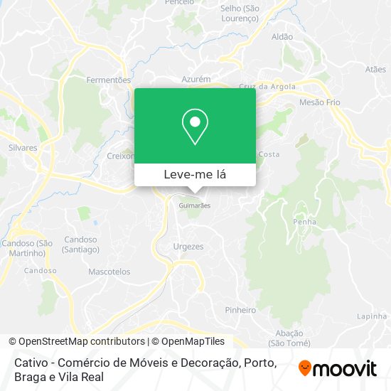 Cativo - Comércio de Móveis e Decoração mapa