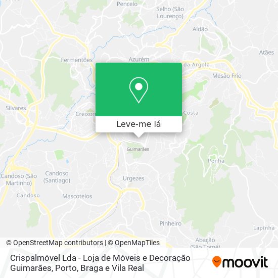 Crispalmóvel Lda - Loja de Móveis e Decoração Guimarães mapa