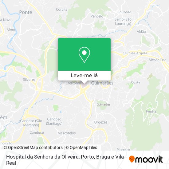 Hospital da Senhora da Oliveira mapa