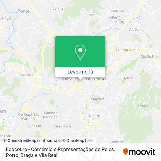 Ecocouro - Comércio e Representações de Peles mapa