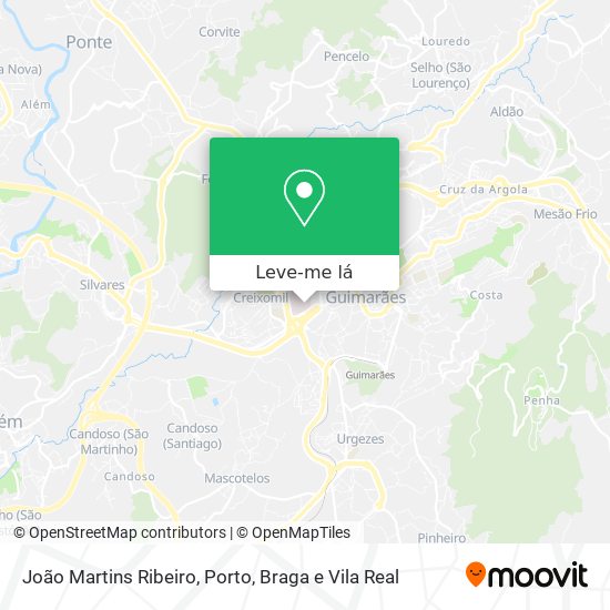 João Martins Ribeiro mapa
