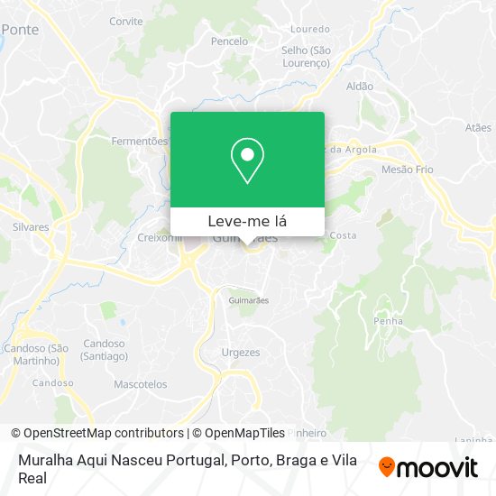Muralha Aqui Nasceu Portugal mapa