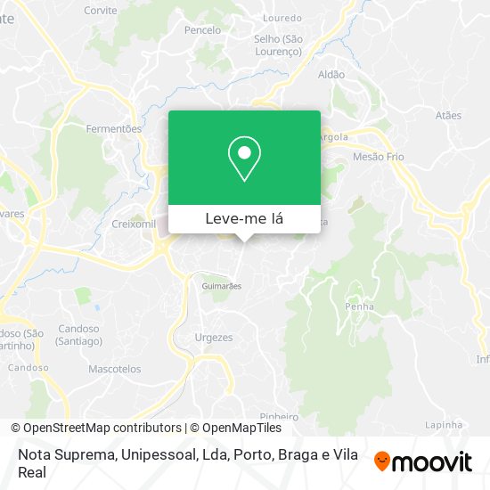 Nota Suprema, Unipessoal, Lda mapa