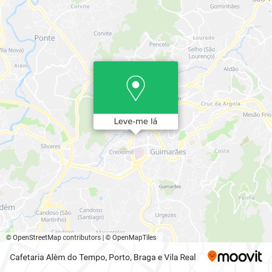 Cafetaria Alèm do Tempo mapa