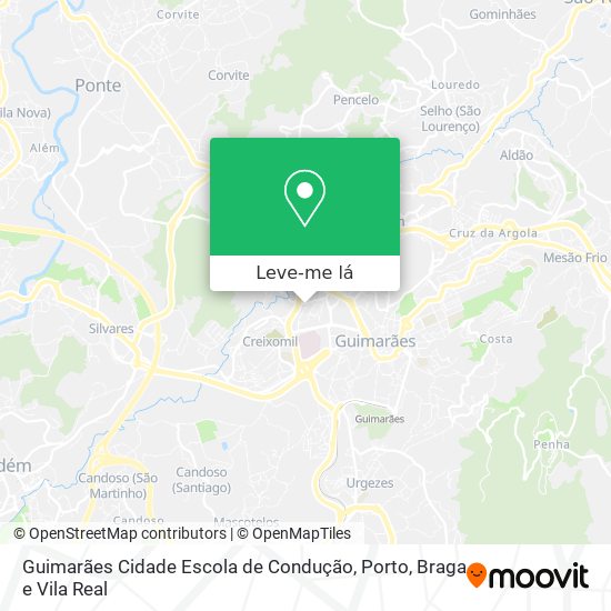 Guimarães Cidade Escola de Condução mapa