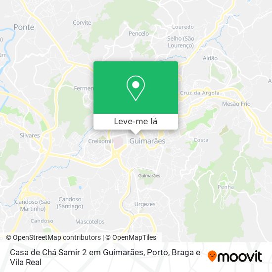 Casa de Chá Samir 2 em Guimarães mapa