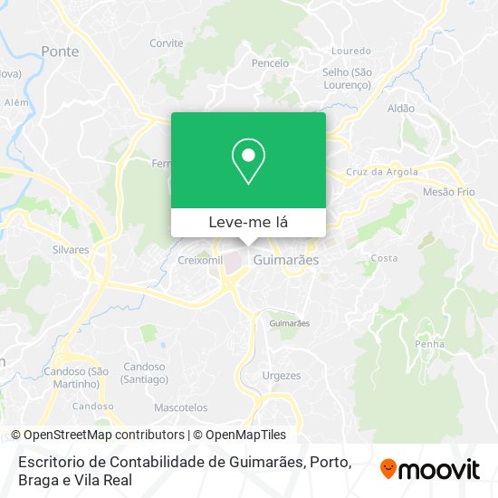 Escritorio de Contabilidade de Guimarães mapa