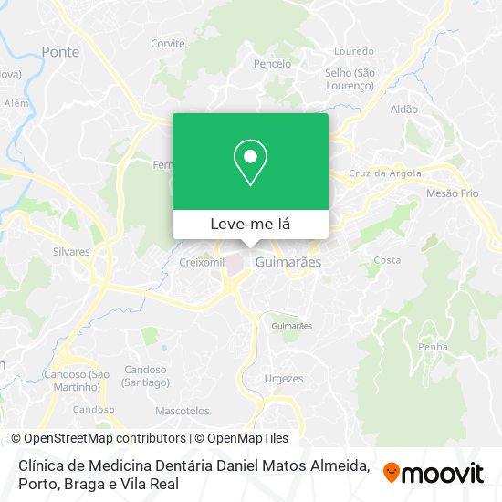 Clínica de Medicina Dentária Daniel Matos Almeida mapa
