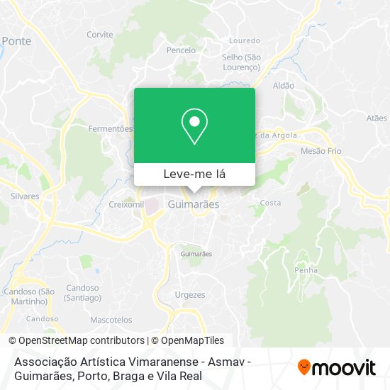 Associação Artística Vimaranense - Asmav - Guimarães mapa