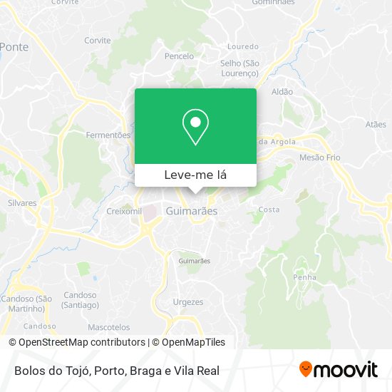 Bolos do Tojó mapa