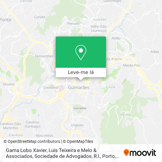 Gama Lobo Xavier, Luís Teixeira e Melo & Associados, Sociedade de Advogados, R.l. mapa