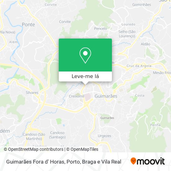 Guimarães Fora d' Horas mapa