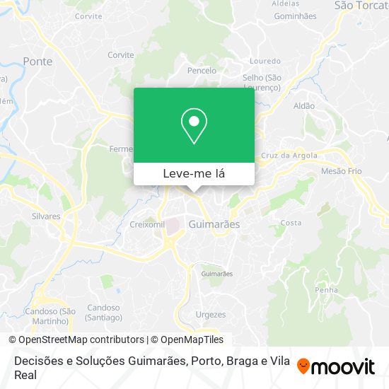 Decisões e Soluções Guimarães mapa