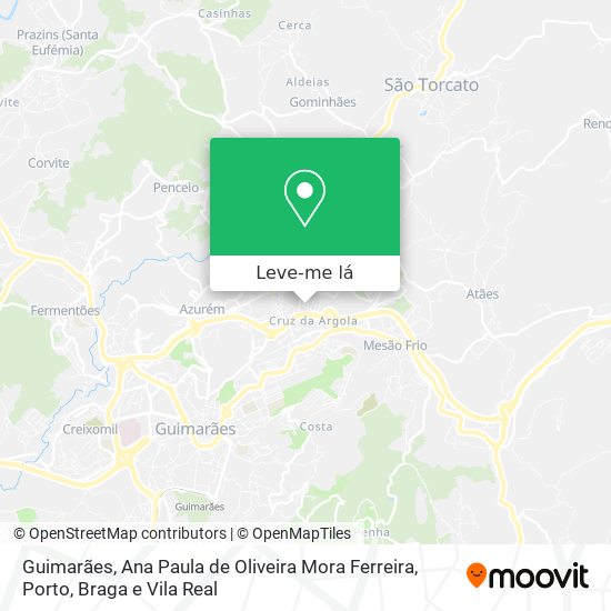 Guimarães, Ana Paula de Oliveira Mora Ferreira mapa