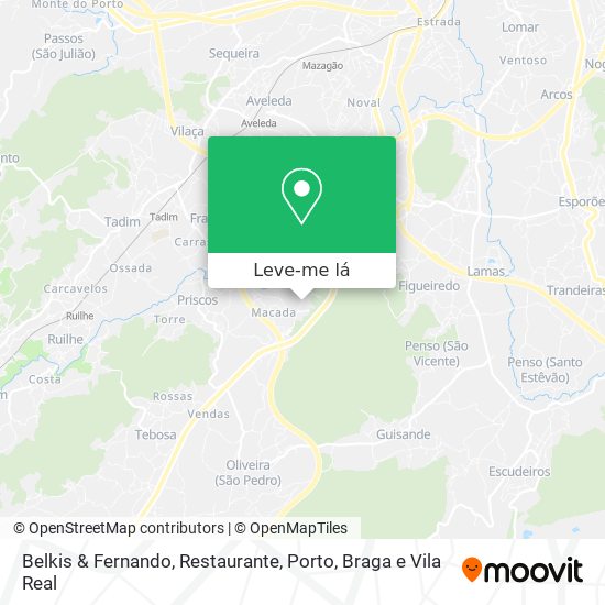 Belkis & Fernando, Restaurante mapa