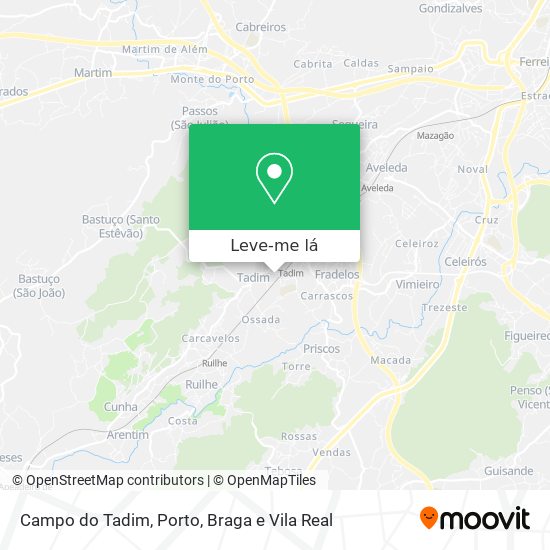 Campo do Tadim mapa