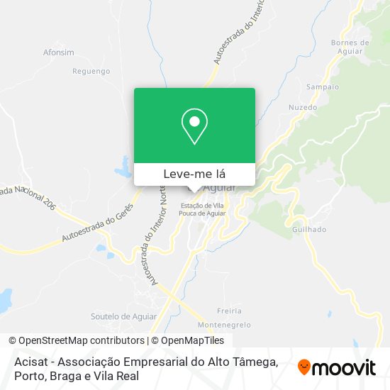 Acisat - Associação Empresarial do Alto Tâmega mapa
