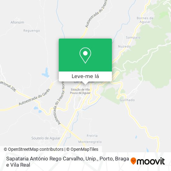 Sapataria António Rego Carvalho, Unip. mapa