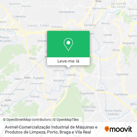 Avimel-Comercialização Industrial de Máquinas e Produtos de Limpeza mapa