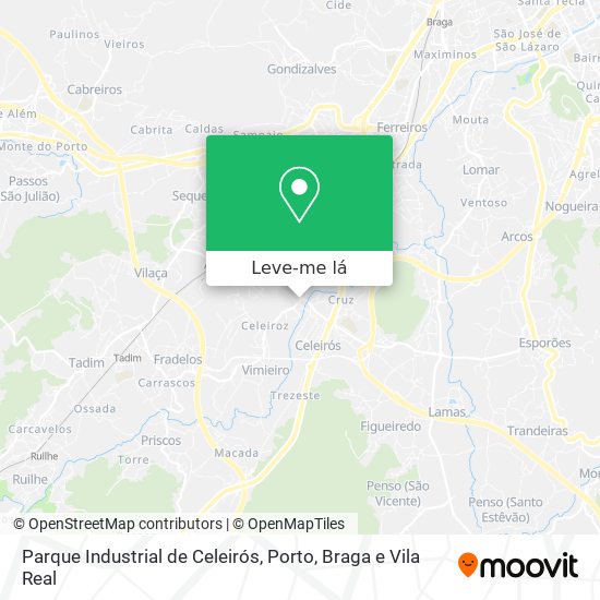 Parque Industrial de Celeirós mapa