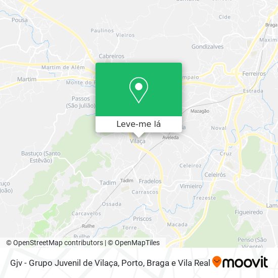 Gjv - Grupo Juvenil de Vilaça mapa