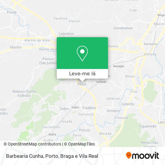 Barbearia Cunha mapa