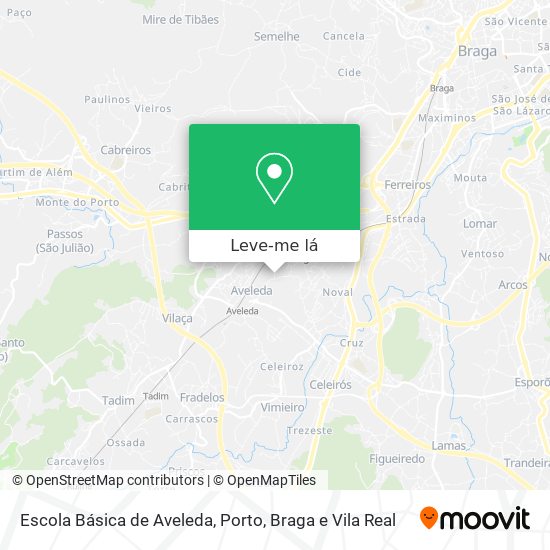 Escola Básica de Aveleda mapa