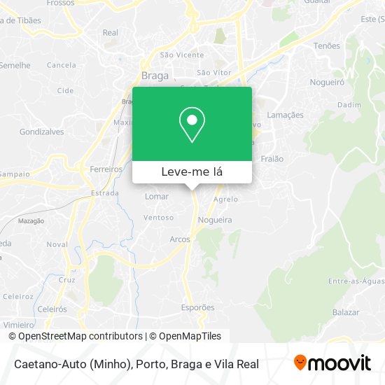 Caetano-Auto (Minho) mapa