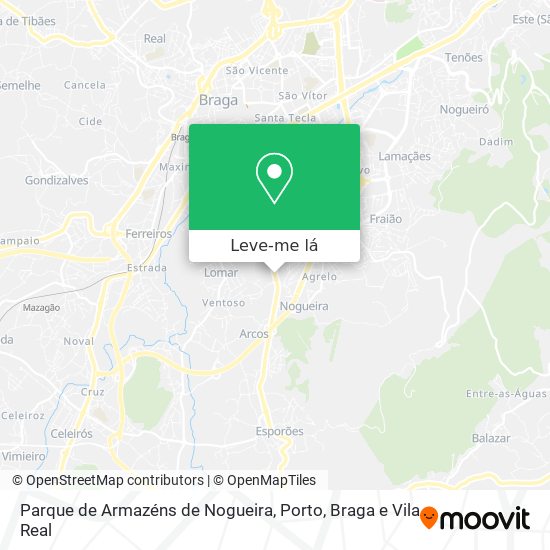 Parque de Armazéns de Nogueira mapa