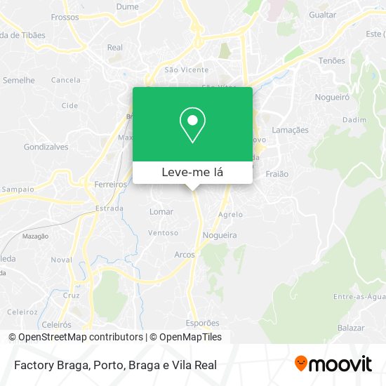 Factory Braga mapa