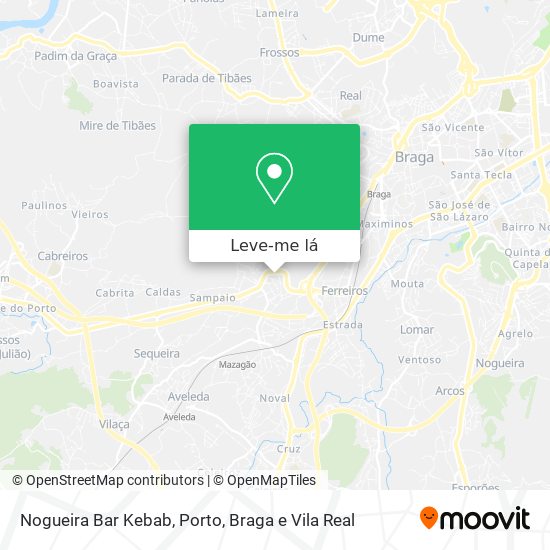 Nogueira Bar Kebab mapa