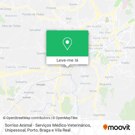 Sorriso Animal - Serviços Médico-Veterinários, Unipessoal mapa