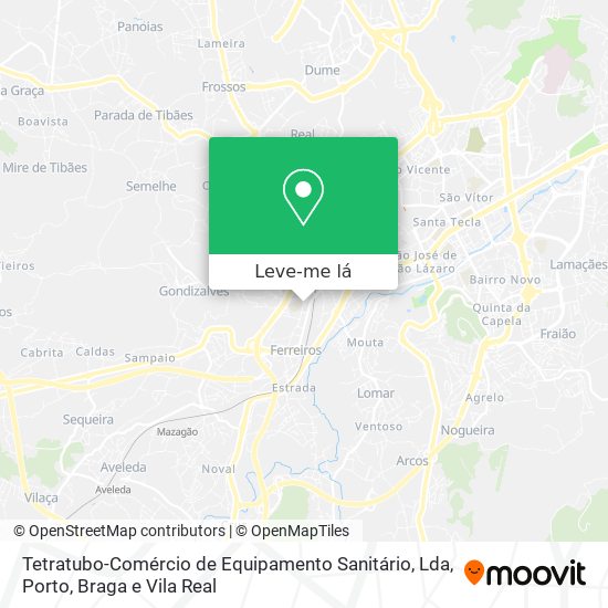 Tetratubo-Comércio de Equipamento Sanitário, Lda mapa