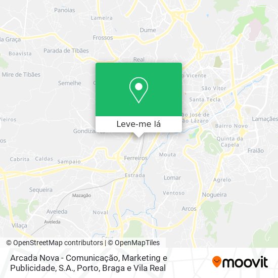 Arcada Nova - Comunicação, Marketing e Publicidade, S.A. mapa