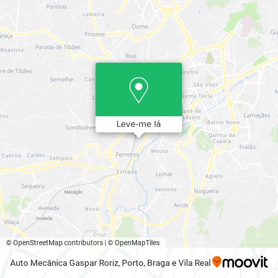 Auto Mecânica Gaspar Roriz mapa