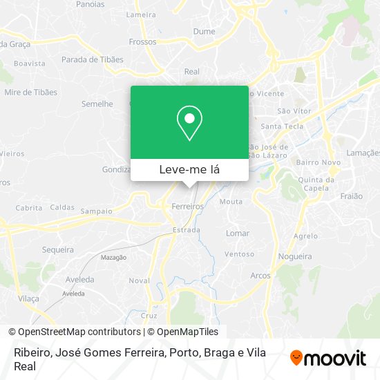 Ribeiro, José Gomes Ferreira mapa