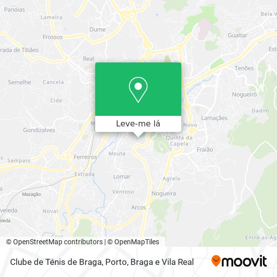 Clube de Ténis de Braga mapa